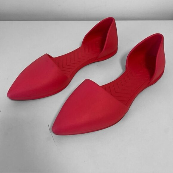 Native D'Orsay Audrey hot pink EVA FlatsPoint Toe Size 6 Washable Slip On - Picture 9 of 10